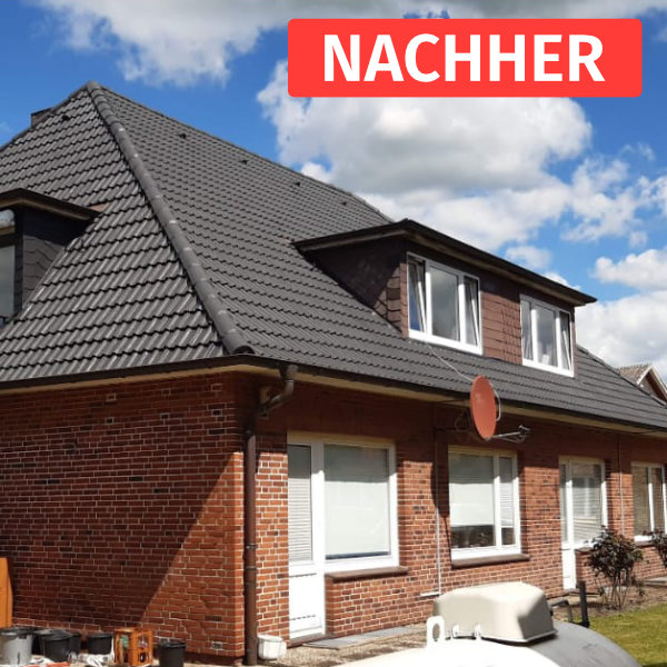 Dach nach der Dachbeschichtung Schweinfurt